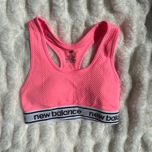 Pink new balance sports bra
